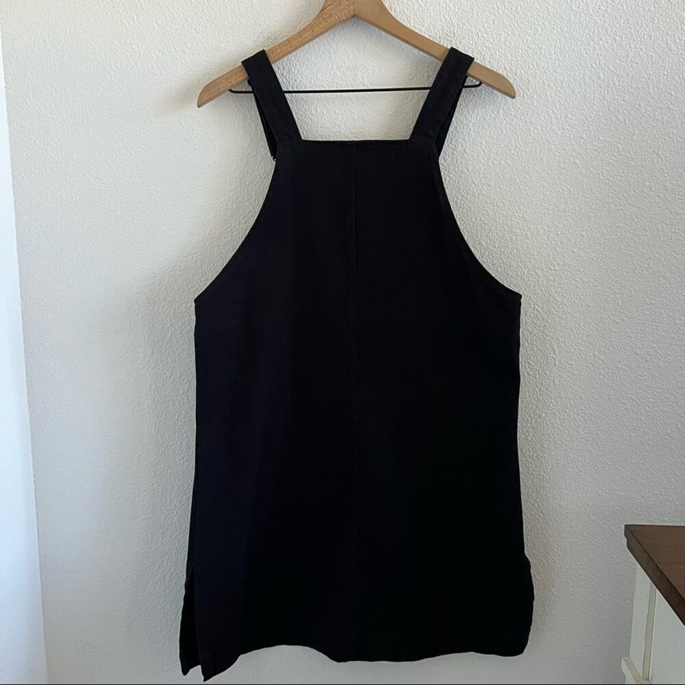 SPAO Y2K 90s Black Denim Vibe Coverall Dress Overall Dress Front Pocket Small - Picture 6 of 7